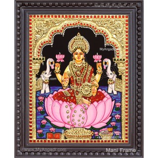 Gajalakshmi Tanjore Painting