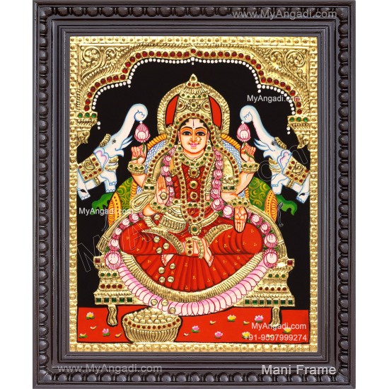 Gajalakshmi Tanjore Painting