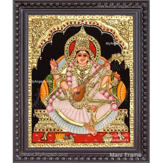 Saraswati Tanjore Painting