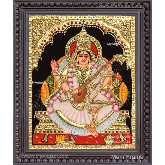 Saraswati Tanjore Painting