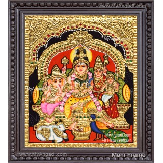 Shiva Family Tanjore Painting
