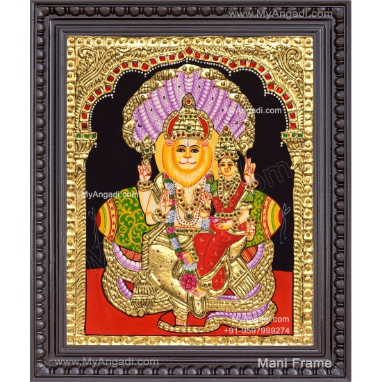 Lakshmi Narasimhar Tanjore Painting