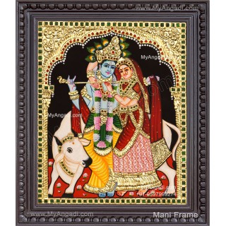 Radha Krishna Tanjore Painting