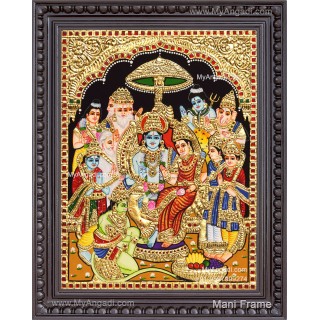 Ramar Pattabhisekam Tanjore Painting