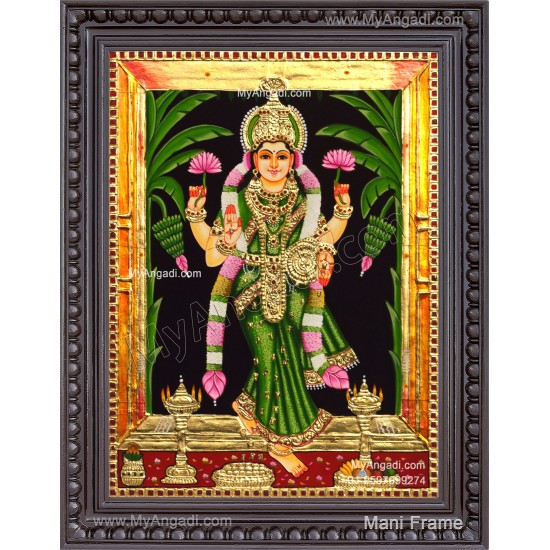 Grahalakshmi Tanjore Painting, Graha Lakshmi Tanjore Painting