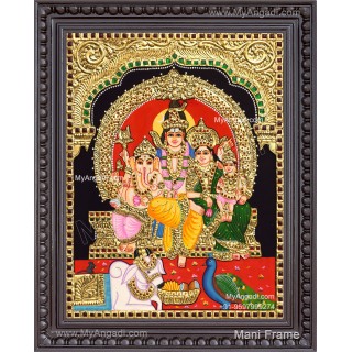 Shiva Family Tanjore Painting