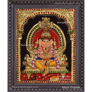 Ganesha 3d Tanjore Painting
