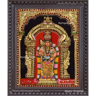 Murugan 3d Embossed Tanjore Painting