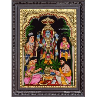 Sathya Narayana Swami Tanjore Painting
