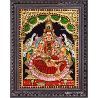 Gajalakshmi 3D Tanjore Painting