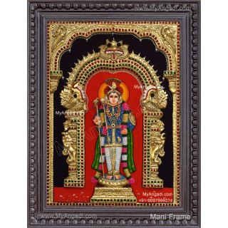 palani Raja Alangara Murugan 3D Tanjore Painting