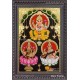 Ganesha Lakshmi Saraswathi Tanjore Painting