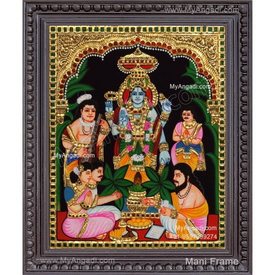 Sathya Narayana Swami Tanjore Painting