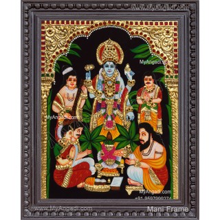 Sathya Narayana Swami Tanjore Painting