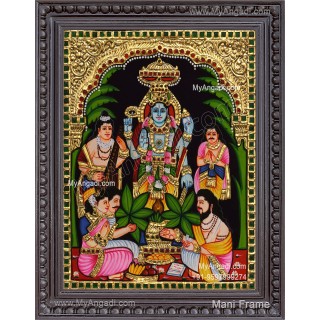 Sathya Narayana Swami Tanjore Painting