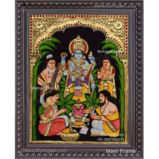 Sathya Narayana Swami Tanjore Painting