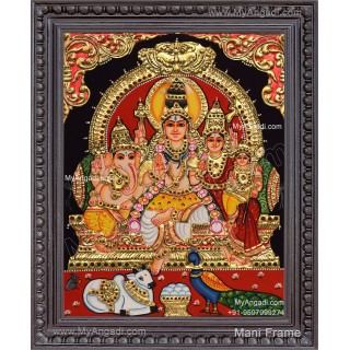 Shiva Parivar Tanjore Painting