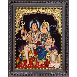 Shiva Family Tanjore Painting