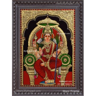 Kamatchi Amman Tanjore Painting