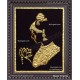 Lady With Flower Tanjore Painting