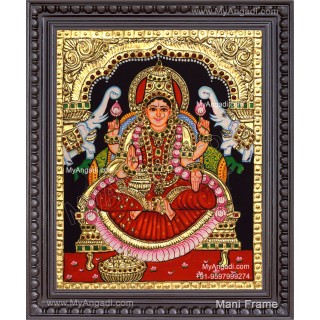 Gajalakshmi Tanjore Painting