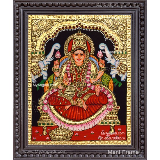 Gajalakshmi Tanjore Painting