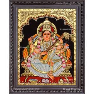Saraswathi Tanjore Painting