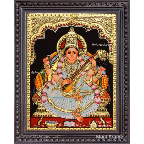 Saraswathi Tanjore Painting