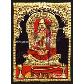 Kamatchi Amman Tanjore Painting