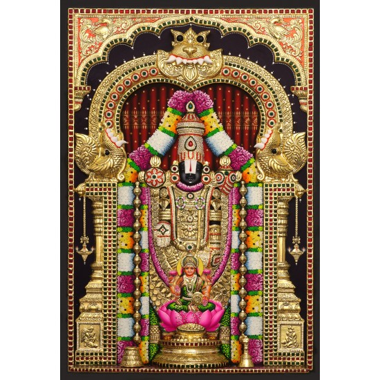 Balaji Lakshmi 3D Tanjore Painting