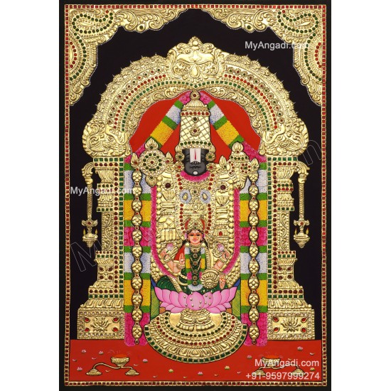 Balaji Lakshmi Tanjore Painting