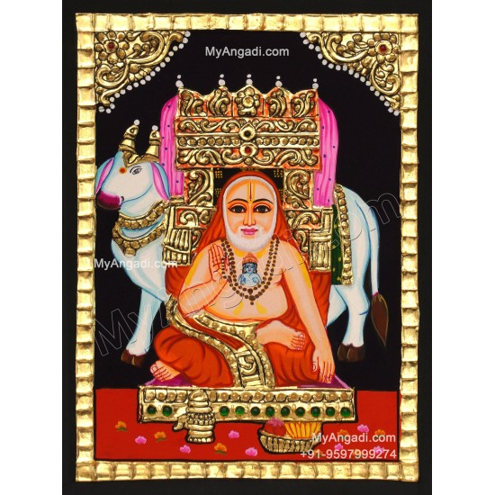 Ragavendra Tanjore Painting, Saint Tanjore Painting