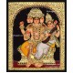 Brahma Saraswathi Tanjore Painting, Traditional Saraswathi Tanjore Painting