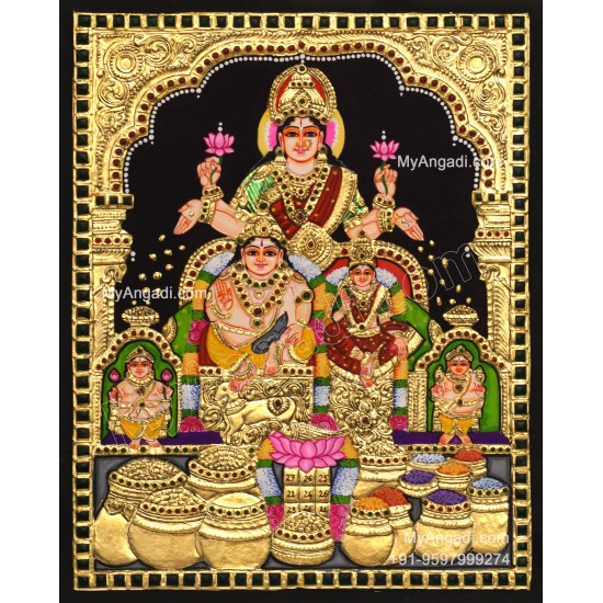 Kubera Lakshmi Tanjore Painting