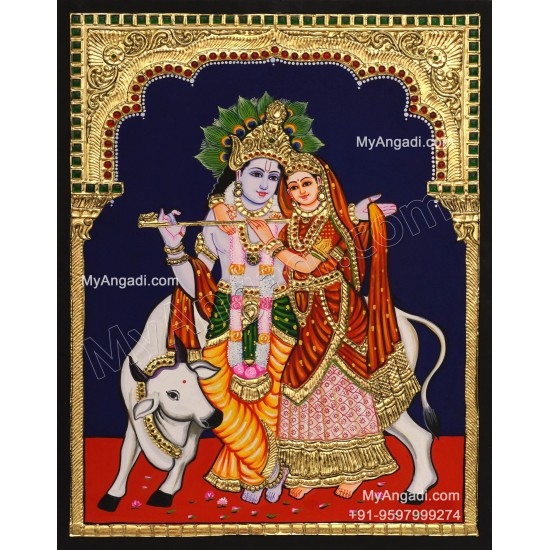 Radha Krishna Tanjore Painting