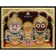 Jagannath - Krishna Balaram Subathra Tanjore Painting