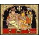 Krishna Braiding Radha Tanjore Painting ,Krishna Tanjore Paintings