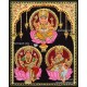 Ganesha Lakshmi Saraswathi Tanjore Painting