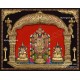 Balaji Sridevi And Boodevi 3D Tanjore Paintings 