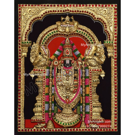 Balaji 3d Tanjore Painting