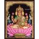 Gajalakshmi 3d Embossed Tanjore Painting