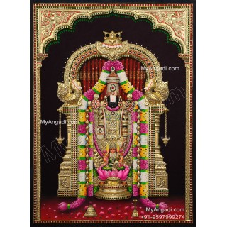 3D Balaji Lakshmi Tanjore Painting