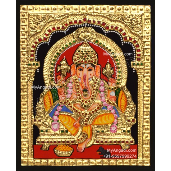 Ganesha Tanjore Painting Ganesha Tanjore Painting