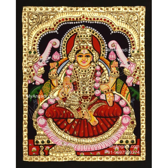 Gajalakshmi Tanjore Painting