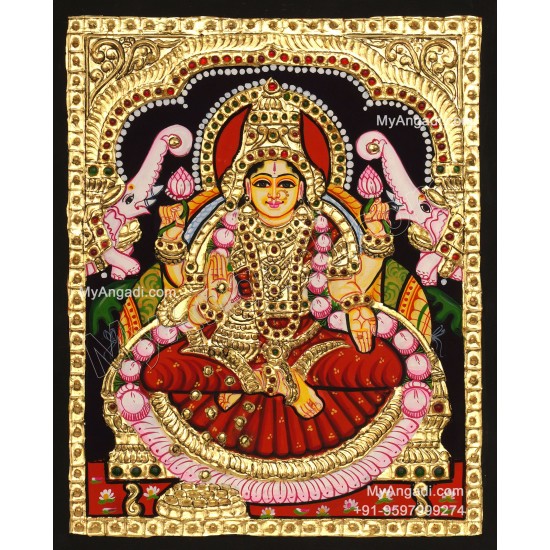 Gajalakshmi Tanjore Painting