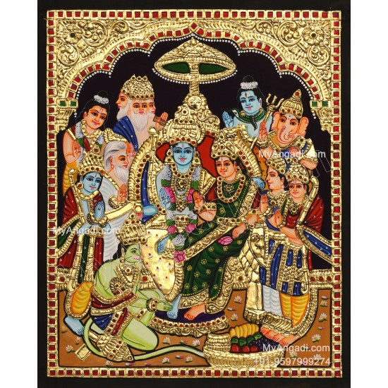 Ramar Pattabhisekam Tanjore Painting