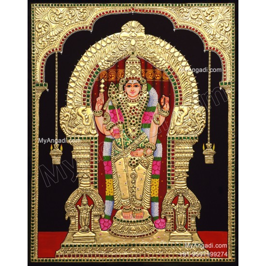 Thiruchendhur Murugan Tanjore Painting Thiruchendhur Murugan Tanjore Painting