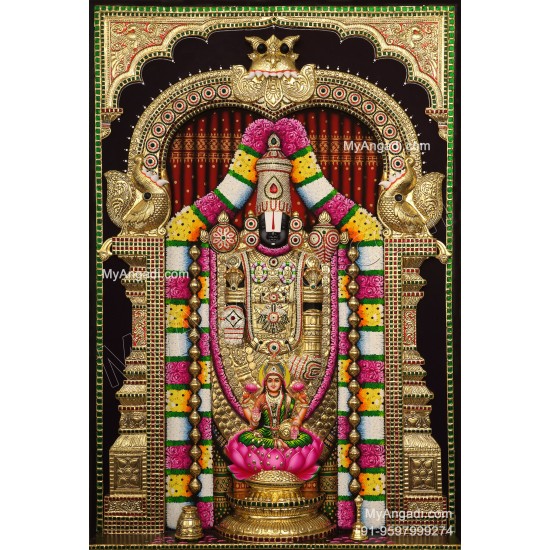 Balaji 3d Tanjore Painting