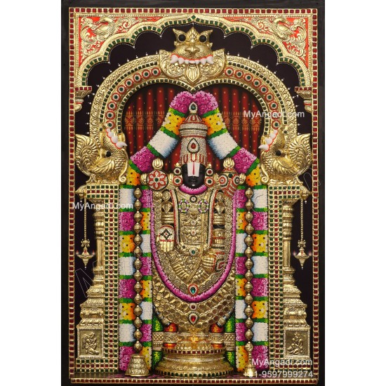 Balaji 3d Tanjore Painting
