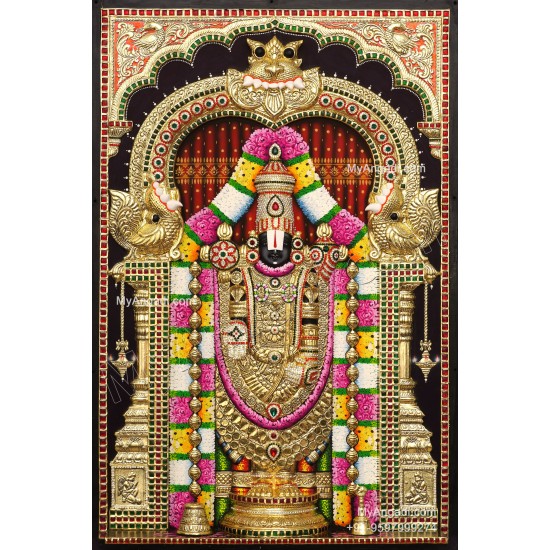 Balaji 3d Tanjore Painting